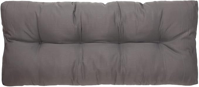 FUNHOME Outdoor Bench Cushion 45 x18 inch with Non-Slip Grips,Water Resistant Porch Swing Cushion,Bench Pillow Pads,Tufted Cushions for Patio Garden Furniture,45" Seat Cushions(Granny Gray)