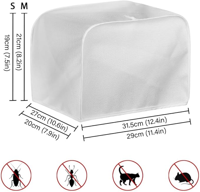 Sunflower 2 Slice Wide Slot Appliance Cover - Universal Bread Maker & Toaster Accessory, Washable