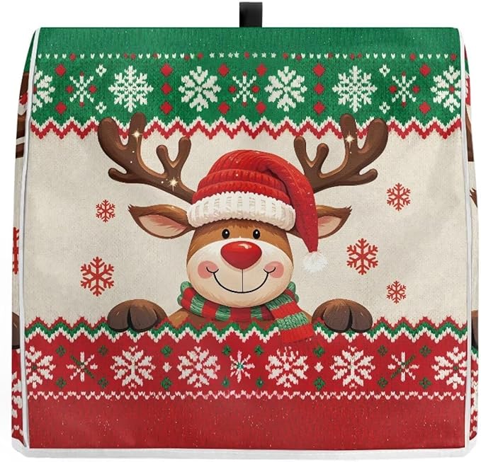 Christmas Stand Mixer Cover 6-8 Quart Kitchen Mixer Cover Washable Food Processor Protective Covers Dust Protection Insulated Kitchen Decoration Gift for Christmas