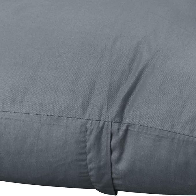 Thmyo 4-Pack 100% Cotton Comfortable Solid Decorative Throw Pillow Case Square Cushion Cover Pillowcase Sublimation Blank Pillow Covers DIY Throw Pillowcase for Sofa(18x18 inch/ 45x45cm,Dark Grey)