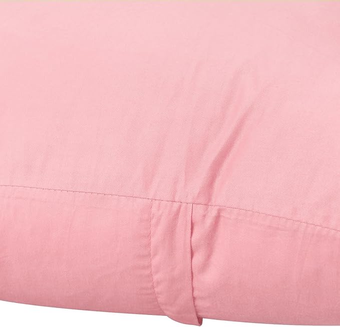 4-Pack 100% Cotton Comfortable Solid Decorative Throw Pillow Case,Thmyo Square Cushion Cover Pillowcase Sublimation Blank Pillow Covers DIY Throw Pillowcase for Couch Sofa(18x18 inch/ 45x45cm,Pink 2)