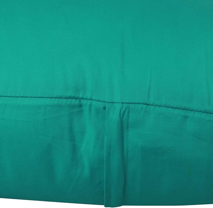 Thmyo 4-Pack 100% Cotton Lumbar Comfortable Solid Decorative Throw Pillow Case, Rectangle Cushion Cover Pillowcase Sublimation Blank Pillow Covers DIY Throw Pillowcase(12x20inch/30x50cm, Lake Blue)