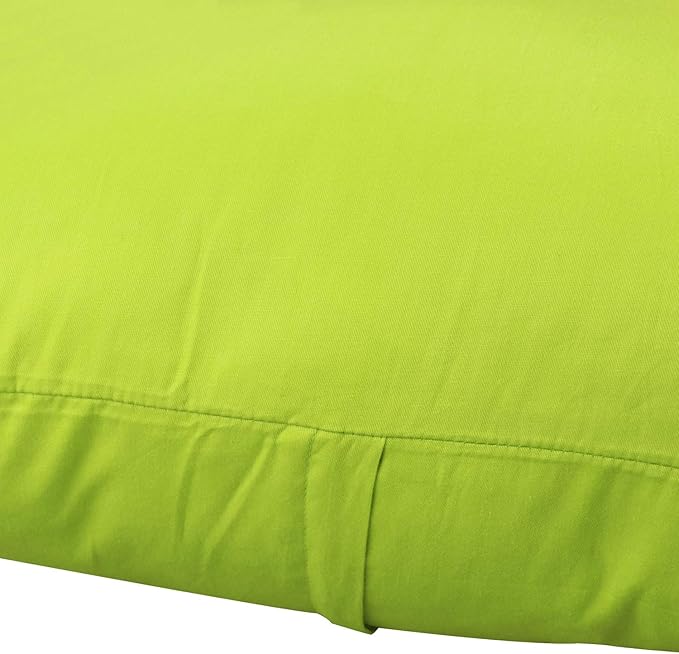 4-Pack 100% Cotton Comfortable Solid Decorative Throw Pillow Case,Thmyo Square Cushion Cover Pillowcase Sublimation Blank Pillow Covers DIY Throw Pillowcase for Couch(22x22 inch/ 55x55cm,Light Green)