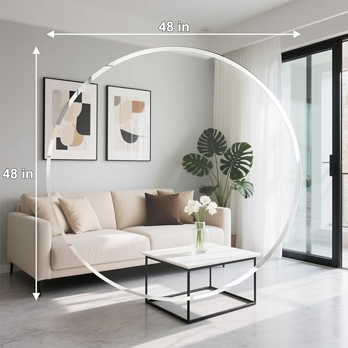 Beveled Edge 48" Round Chair Mat for Carpet or Hardwood Floor Crystal Clear, 48" x 48" for a Smooth Glide and Easy Roll On/Off, Heavy Duty and Non-Slip Floor Ultimate Clear Chair Mat