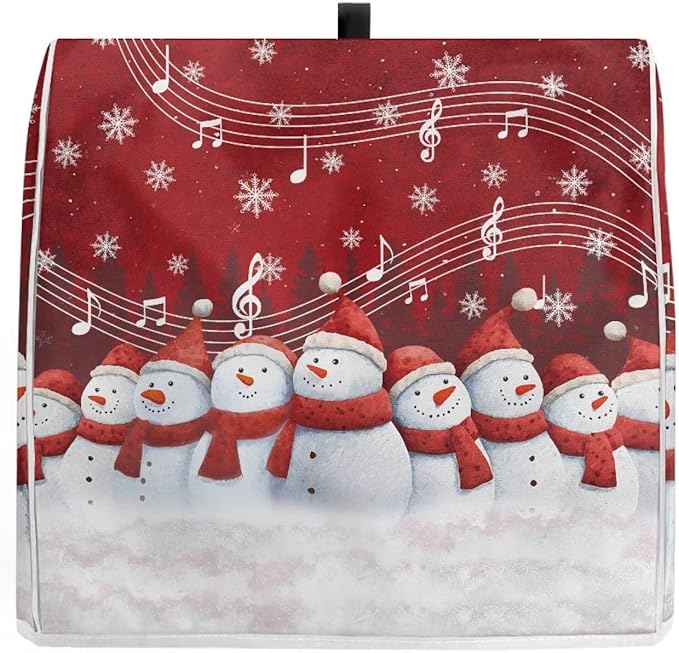 Christmas Stand Mixer Cover 4.5-5 Quart Kitchen Mixer Cover Snowman Food Processor Protective Covers Dust Protection Insulated Kitchen Decoration Gift for Friends