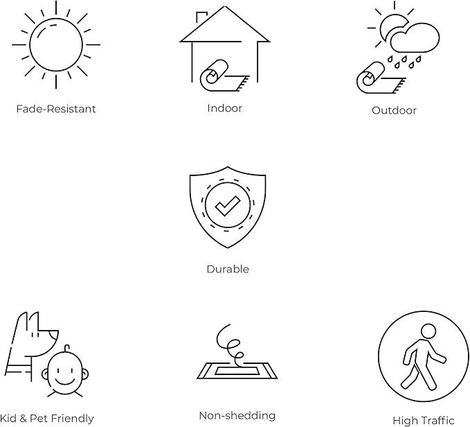 JONATHAN Y Weave Floral Indoor Outdoor Area Rug 4X6 Green/Cream, Tela Bohemian Textured for Backyard, Patio, Porch, Easy-Cleaning, High Traffic, Pet-Friendly, Non-Shedding (SMB100D-4)