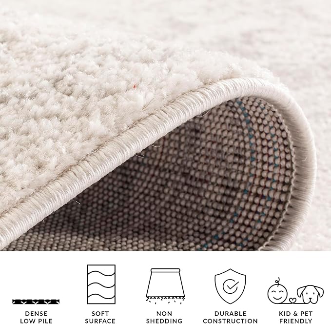 SAFAVIEH Adirondack Collection Runner Rug - 2'6" x 16', Ivory & Silver, Distressed Vintage Floral Design, Non-Shedding & Easy to Clean, Ideal for Hallway, Foyer, Entryway, Bedroom (ADR109C)