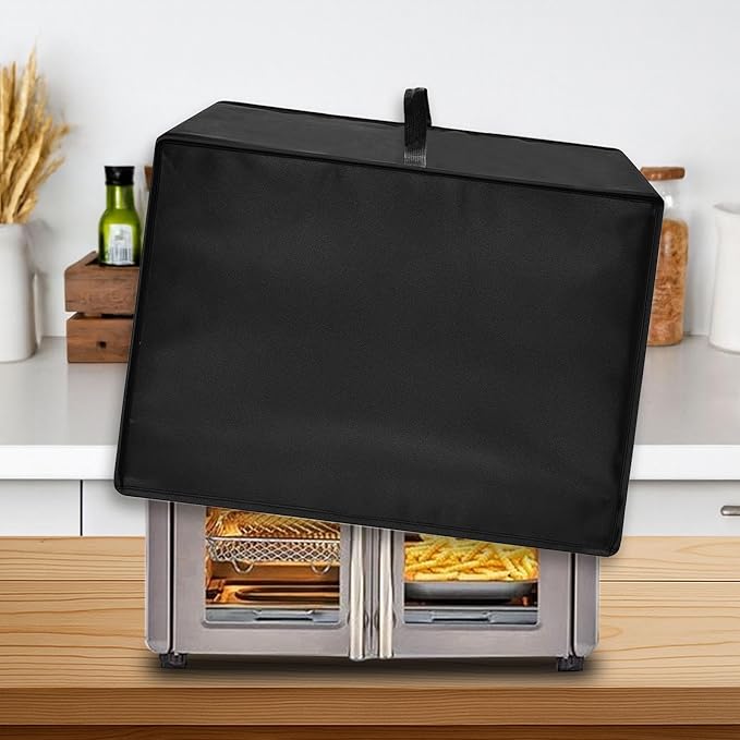 Heavy Duty Air Fryer Oven Cover for Emeril Lagasse Dual Zone 360 25QT French Door, Heat Resistant Dust Proof Protector, Waterproof Appliance Cover Fits 17.73"D x 15.37"W x 13.79"H