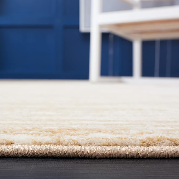 SAFAVIEH Vision Collection Accent Rug - 2' x 3', Beige, Modern Ombre Design, Non-Shedding & Easy to Clean, Ideal for Entryway, Foyer, Bedroom (VSN606H)