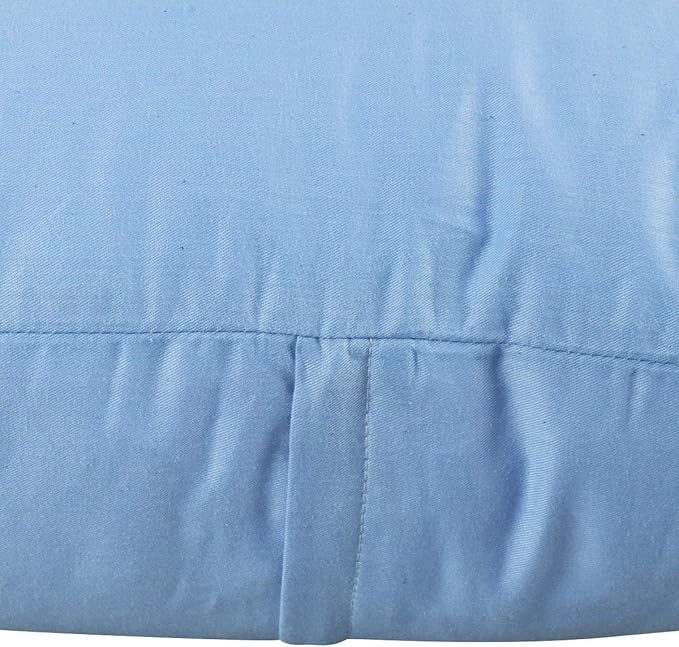 Thmyo 4-Pack 100% Cotton Comfortable Solid Decorative Throw Pillow Case, Square Cushion Cover Pillowcase Sublimation Blank Pillow Covers DIY Throw Pillowcase for Couch(18x18 inch/ 45x45cm,Sky Blue)