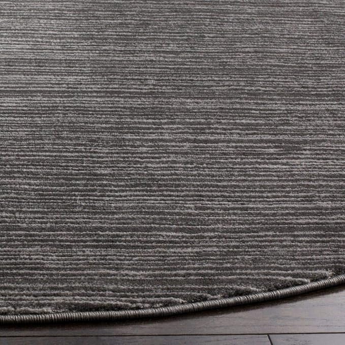 SAFAVIEH Vision Collection Area Rug - 11' Round, Grey, Modern Ombre Design, Non-Shedding & Easy to Clean, Ideal for Living Room, Bedroom, Dining Space (VSN606D)
