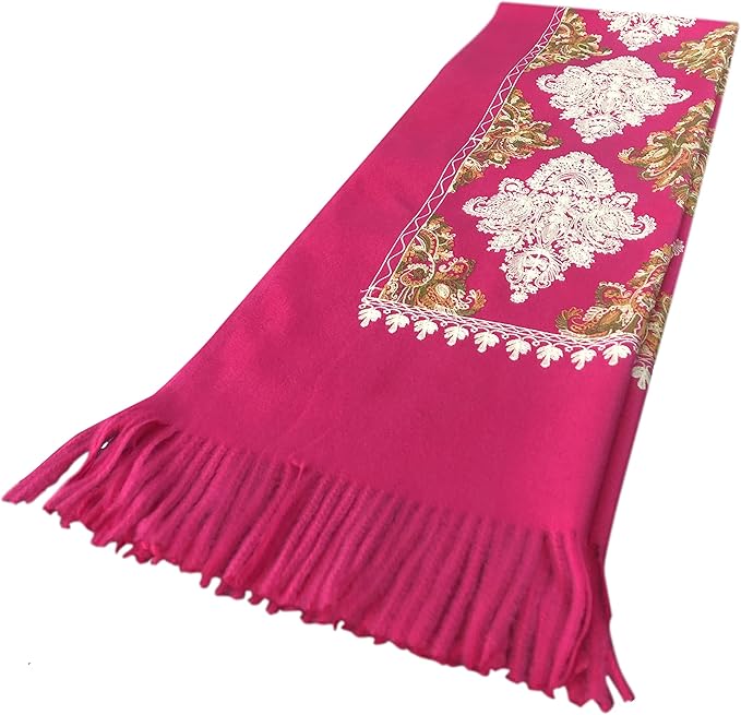 Urban CoCo Women's Embroidered Tassel Long Shawl Oversize Scarf Wraps for Women