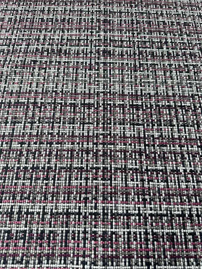OctoRose 3 Side Zipper Upholstery Thick Linen Tweed Purple, Full Size Futon Cover Sofa DayBed Mattress Slipcover (Linen-Purple, Full Size)