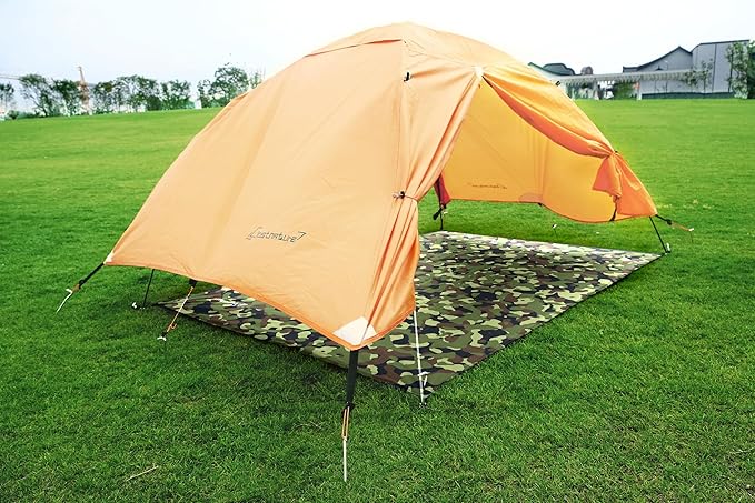 Clostnature Tent Footprint - Waterproof Camping Tarp, Heavy Duty Tent Floor Saver, Ultralight Ground Sheet Mat for Hiking, Backpacking, Hammock, Beach - Storage Bag Included