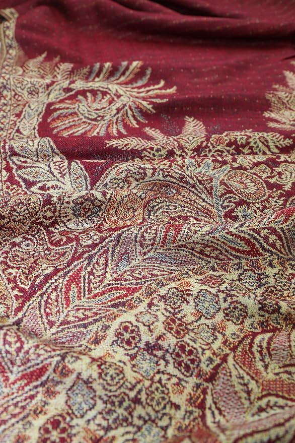 Achillea Big Paisley Pashmina Shawl Wrap for Women – Elegant Scarf for Weddings, Evening Dresses, Festivals & Daily Wear