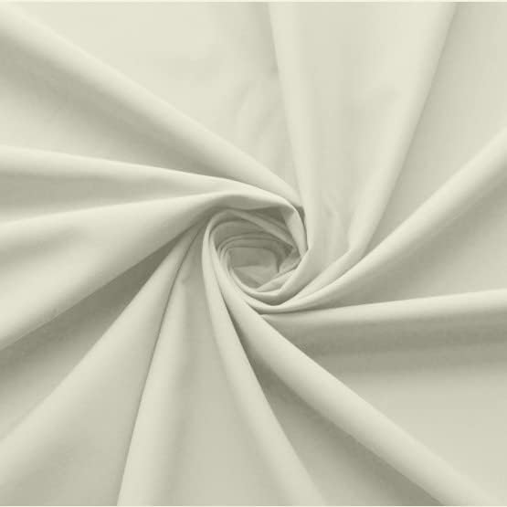 Cottingon Bed Skirt King 12" Drop with Split Corners, 100% Microfiber Soft and Stylish, Dust Ruffle with Platform, Ivory