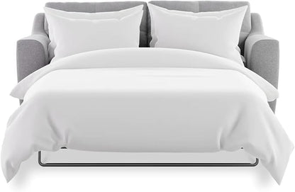 PLUSHY COMFORT Queen Sleeper Sofa Bed Sheet Set, in 100% Egyptian Cotton, 600 Tc, Soft and Heavy Fabric in Beutifull White Solid Color, Sleeper Bed Size (60 x74 +8 Inch Deep Pocket) to Queen Sofa Bed
