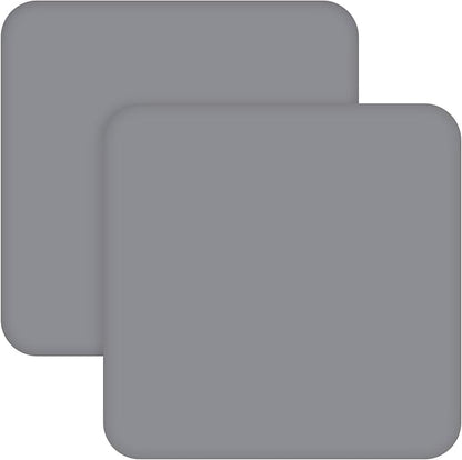 Square Playard/Playpen Fitted Sheets, Perfect for New Room2 / TotBloc Portable Playard, 2 Pack, Ultra Soft Microfiber, Fitted Playpen Sheet, Grey.