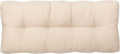 FUNHOME Outdoor Bench Cushion 48 x18 inch with Non-Slip Grips,Water Resistant Porch Swing Cushion,Bench Pillow Pads,Tufted Cushions for Patio Garden Furniture,48" Seat Cushions(Antique Beige)