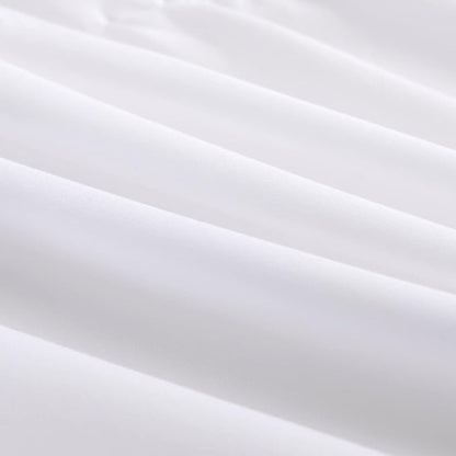TSUTOMI White Bed Skirt Twin Size Ruffled Bed Skirt with Split Corners, Twin Bed Skirt 16 Inch Drop, Twin Size Bed Skirt White for Ruffled Bed Skirt with Split Corners, Bed Skirt Twin Size