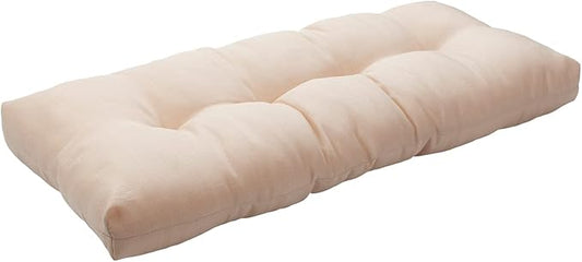 FUNHOME Outdoor Bench Cushion 48 x18 inch with Non-Slip Grips,Water Resistant Porch Swing Cushion,Bench Pillow Pads,Tufted Cushions for Patio Garden Furniture,48" Seat Cushions(Antique Beige)