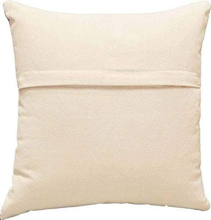 Beige Floral Pillow Cover Taupe Flower Traditional Hand Embroidered Pillowcase Traditional Outdoor Cushion Suzani Couch Flowery Needlepoint Chair Cushion Wool Size - 18x18