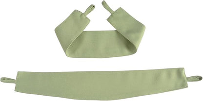 MIUCO 1 Pair Thermal Insulated Grommet 52-Inch-by-84-Inch Blackout Window Curtain Panels with 2 Tie Backs, Sage