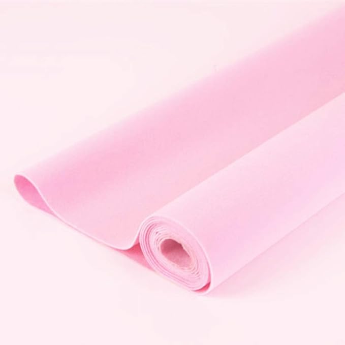 Taogift Self Adhesive Pink Velvet Flock Jewelry Drawer Liner Furniture Sticker Paper for Shelves Drawer Dresser Cabinets Jewlery Displays Arts Crafts Decor 17.7x98 Inches
