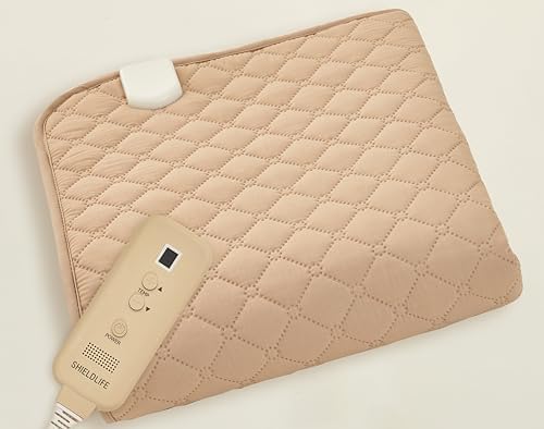 99% EMF Blocking Heated Mattress Pad Full/Double Size. 8 Heat Settings with Auto Shut Off. by Shield Life TheraMat Lite.