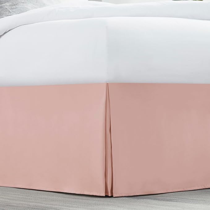 Nestl Taupe Bed Skirt Queen Size - Queen Bed Skirt 14 Inch Drop - Brushed Microfiber Bed Skirts - Hotel Quality Pleated Bed Skirt - Shrinkage & Fade Resistant