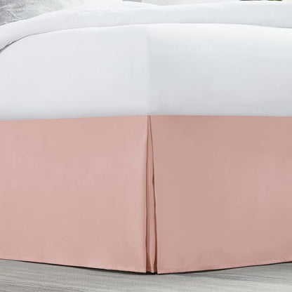 Nestl Taupe Bed Skirt Queen Size - Queen Bed Skirt 14 Inch Drop - Brushed Microfiber Bed Skirts - Hotel Quality Pleated Bed Skirt - Shrinkage & Fade Resistant