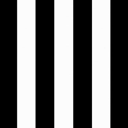 Arden Outdoor Midback Chair Cushion, 18 x 16.5, Rain-Proof, Fade Resistant Black Cabana Stripe