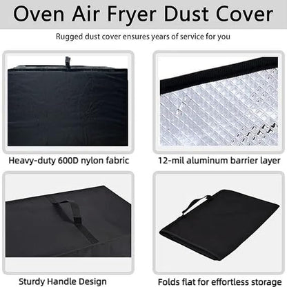 Heat-Resistant Dust Proof Waterproof Oven Cover Compatible with Emeril Lagasse 26QT Extra Large French Door Air Fryer Toaster Oven 1:1 Fit for VAL CUCINA 26.3QT & Cuisinart TOA-60