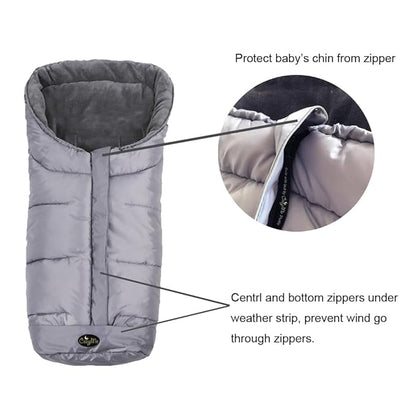 Stroller Blanket Evelution, Stroller Footmuff Winter Toddler Universal Stroller Bunting Bag for 6-36 M, Waterproof Bunting Bag