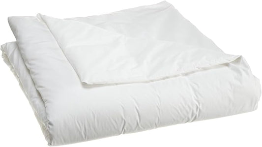 National Allergy Premium 100% Cotton Duvet Comforter Protector - Full/Queen Size - 86" x 86" - White - Breathable 300 Thread Count Hypoallergenic Cover - Zippered Encasement - Bedding Linen