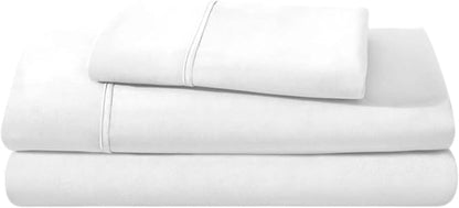 Camping Cot Sheets 25" x 75" - 3 Piece Cot Sheet Set for Bunk Bed - fits Upto 9" Deep Mattress, Perfect for Narrow Twin, Camping Cot, RV Bunk, Guest Beds, Trifold Mattress - White