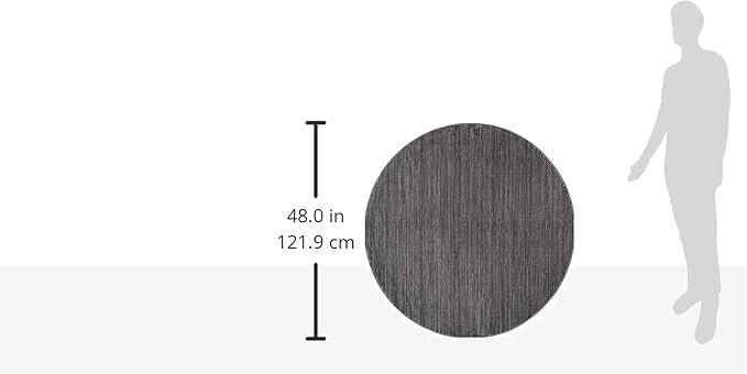 SAFAVIEH Vision Collection Area Rug - 4' Round, Grey, Modern Ombre Design, Non-Shedding & Easy to Clean, Ideal for Living Room, Bedroom, Dining Space (VSN606D)