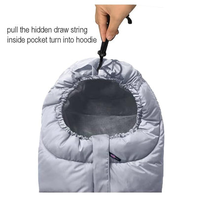 Anti-Kick Winter Stroller Blanket,Warm Cuddly Weather Resistant Baby Footmuff Adaptable for All Strollers, Toddler Stroller Winter Cover Bunting Bag