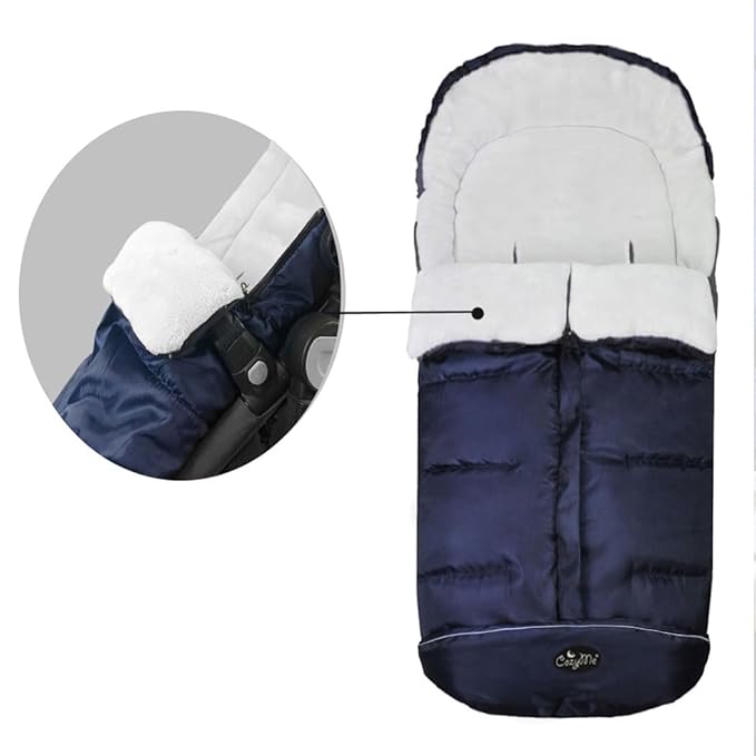 CozyMe Stroller Footmuff, Insulated Stroller Blanket Evelution for Winter Baby, Universal Waterproof Winter Bunting Bag, Cozy Universal Travel Gear Stroller Sleeping Bag Fit for 6M-4T