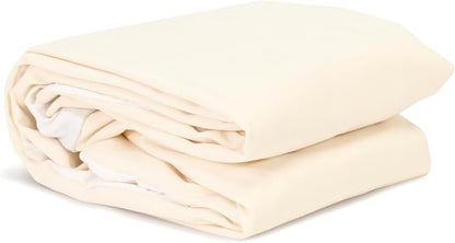 Naturepedic Organic Waterproof Mattress Protector Pad - Washable & Reusable Fitted Stretch Knit Mattress Cover - Highly Absorbent Bed Incontinence Pads - Breathable Fitted Cover for King 9"-16"