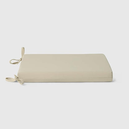 WestinTrends Solace Outdoor Patio Kitchen Dining Chair Square Seat Cushions Set of 4, 20 x 20, Beige