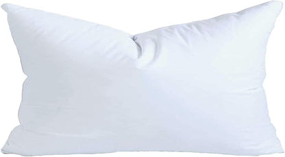 MoonRest® 14x20 Inch Synthetic Down Alternative Rectangle Pillow Insert Form Stuffer for Sofa Shams, Decorative Throw Pillow, Cushion and Bed Pillow Stuffing - Hypoallergenic 14“X 20”