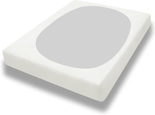 PureFit Stretchy Box Spring Cover King - Elastic Fitted Box Spring Wrap Around 4 Sides, Wrinkle & Fading Resistant Fits King and C-King Size Beds, Ivory