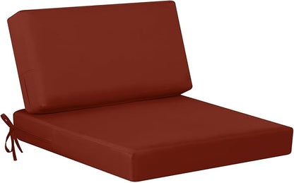 idee-home Outdoor Cushions for Patio Furniture, Outdoor Seat Cushion, Waterproof Couch Hampton Bay Deep Seat Replacement Chair Cushions for Garden Lawn Backyard Deck, 26.5 x 26.5