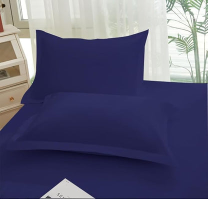 Queen Air Mattress Sheets - 3 Pieces Queen Sheets Sets 16 to 23 inch - Inflate Without Disassembly Convenient & Firm Easy to use Air Mattress (Navy Blue, Full)