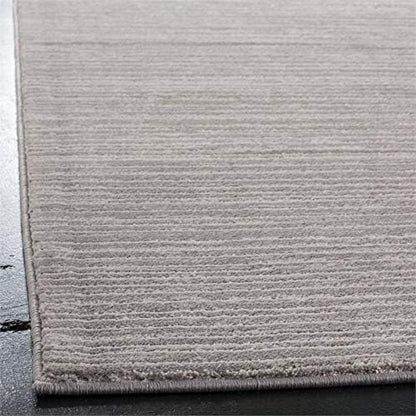 SAFAVIEH Vision Collection Runner Rug - 2'2" x 12', Silver, Modern Ombre Design, Non-Shedding & Easy to Clean, Ideal for Foyer, Hallway, Bedroom (VSN606G)