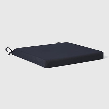 WestinTrends Solace Outdoor Patio Kitchen Dining Chair Square Seat Cushions Set of 4, 20 x 18, Navy Blue