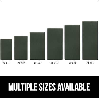 GORILLA GRIP Comfortable Cushioned Kitchen Mats for Floor, 48x20, Waterproof and Stain Resistant Soft Top, 3/4 Inch Thick Ergonomic Standing Desk Anti Fatigue Mat, Foam Supports Feet, Hunter Green