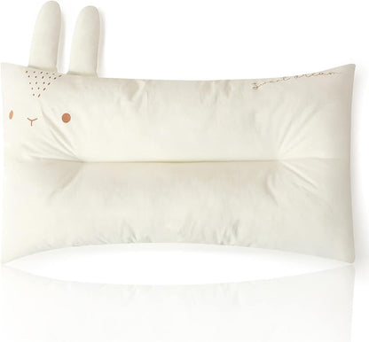 Choc chick Toddler Pillow,20X12inches Machine Washable 100% Cotton Pillowcase Soft Hypoallergenic Kids Pillows,Child Cute Animal Perfect Toddler Pillows for Sleeping 2 Years Old (Rabbit)