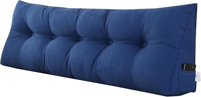 SAMTY Triangular Wedge Pillow headboard California King Size for Couch Large headboard Pillow with Removable Cover Back Rest Pillows for Sitting up in Bed